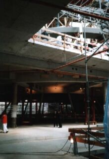 Neues Zwischengeschoss auf der Baustelle des Berliner Reichstagsgebäudes