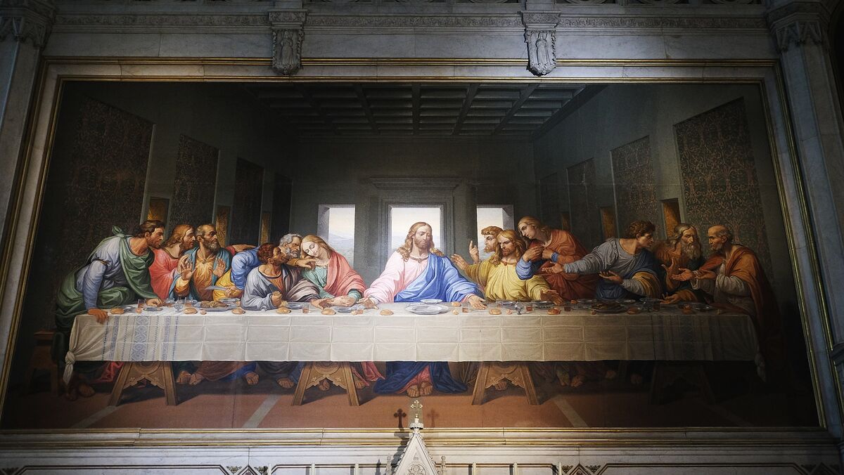 Das letzte Abendmahl (Wandmosaik von Giacomo Raffaelli 1805–1814) · Wien · Minoritenkirche · 12.12.2025