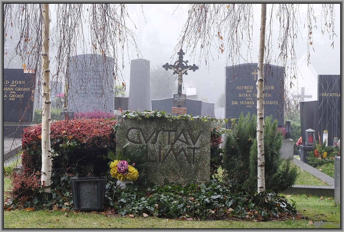 Wien · Friedhof Hietzing · Grabstätte Gustav Klimt · Dez. 2025
