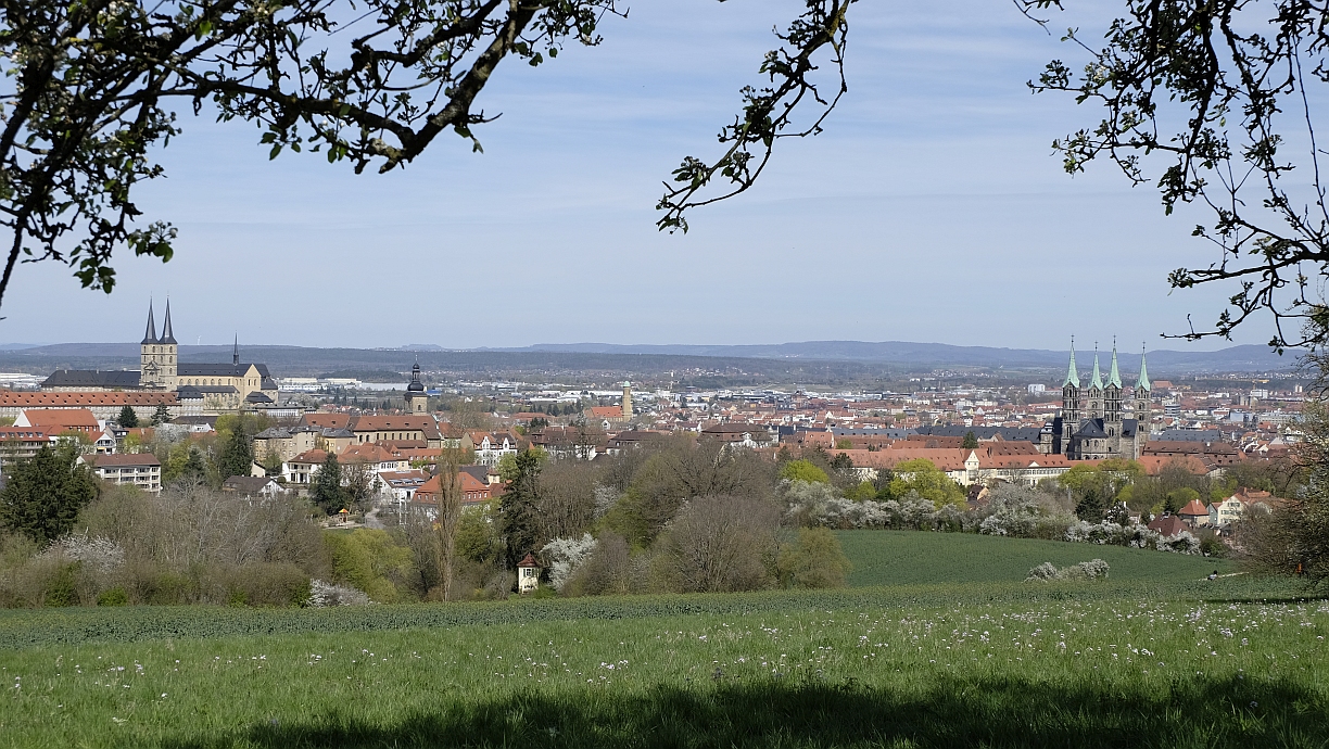 Panorama von Altenburg kommend (am 11.4.2026 um 14:20 h)
