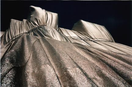 Reichstag · Juli 1995 · nachts, nordwestliche Gebäudeseite