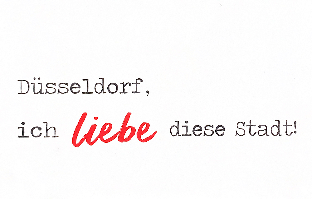 Postkarte "Ich liebe diese Stadt" by enkelson.