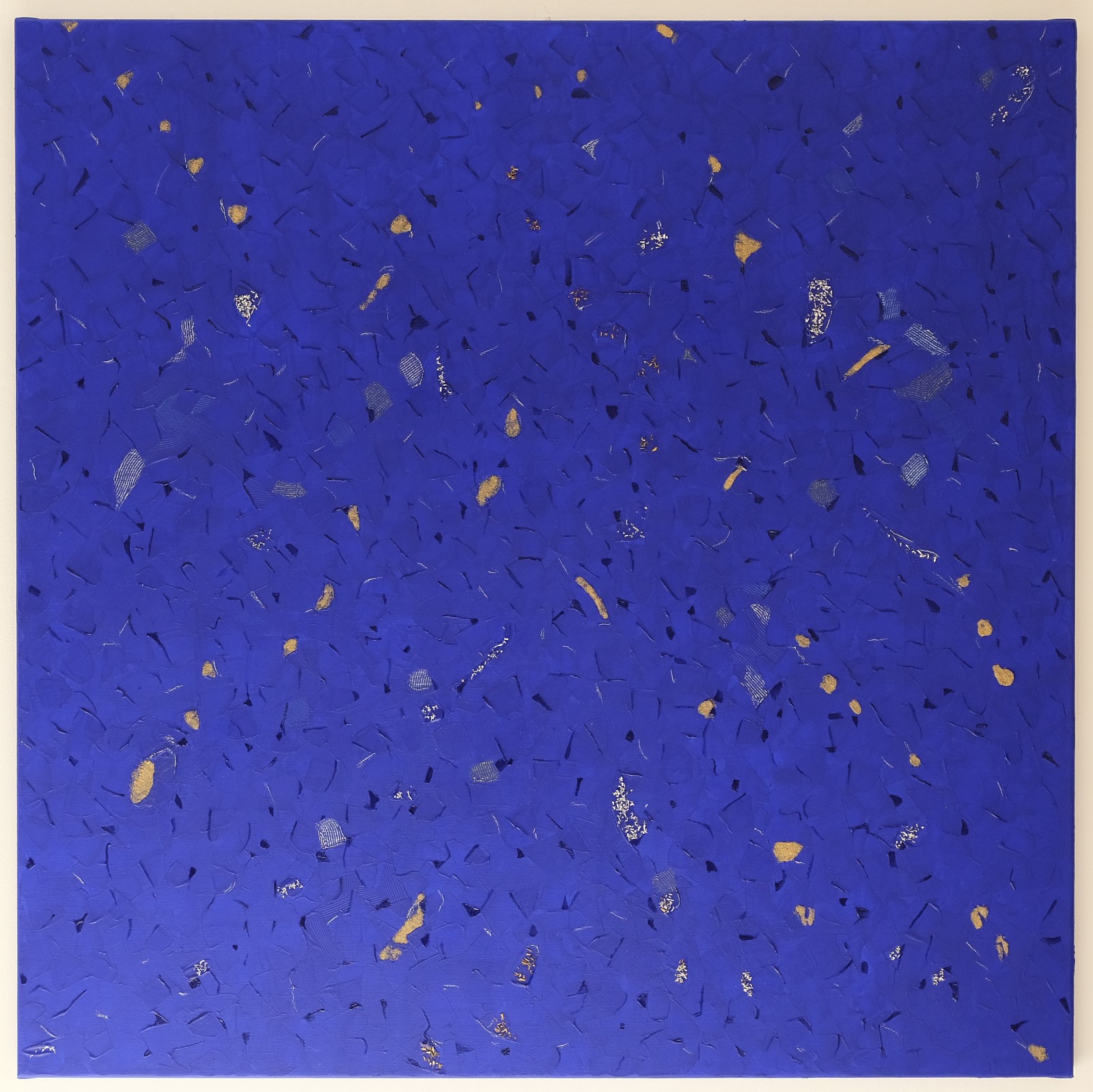 Marion Krone · »Universum« · Acryl und Material auf Leinwand · Unikat